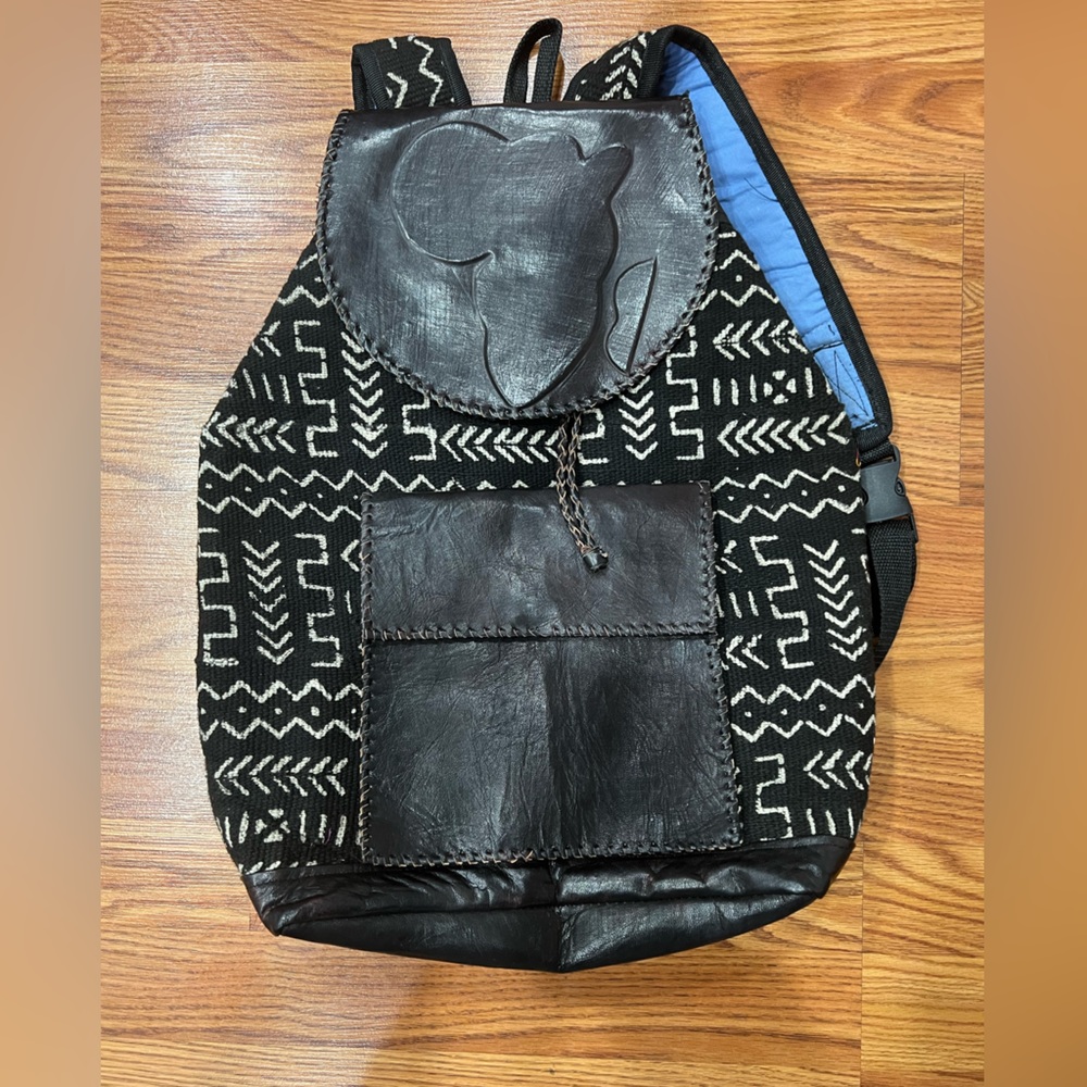 Authentic handmade Kente Cloth backpack